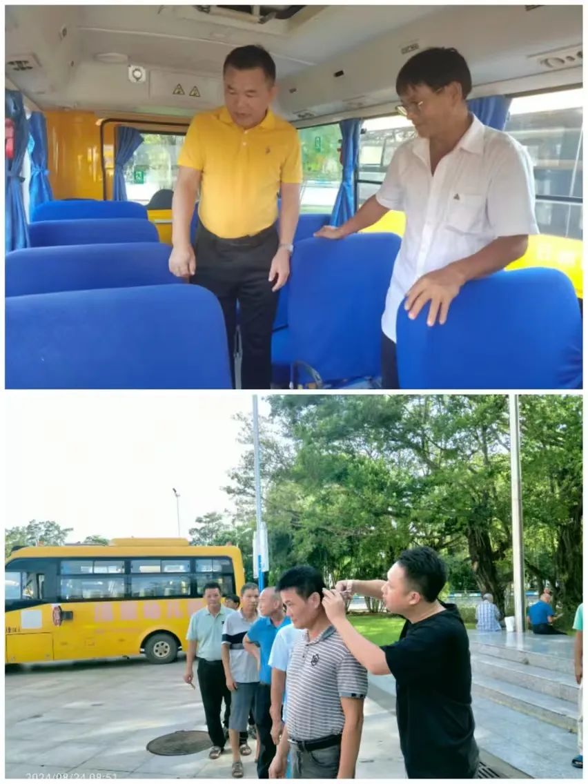 縣教育局聯(lián)合縣公安局交通管理大隊(duì)開(kāi)展2024年秋季學(xué)期校車“大體檢” 圖片