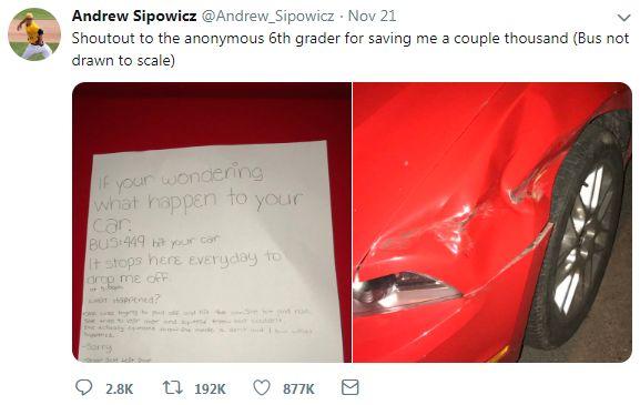 校車肇事逃逸，卻萬萬沒想到被這個(gè)人檢舉了