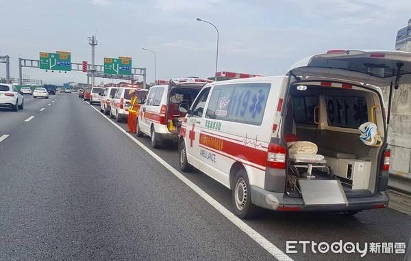 快訊 永平工商校車國一與大貨車事故！22學(xué)生 1司機(jī)受傷 堵8公里