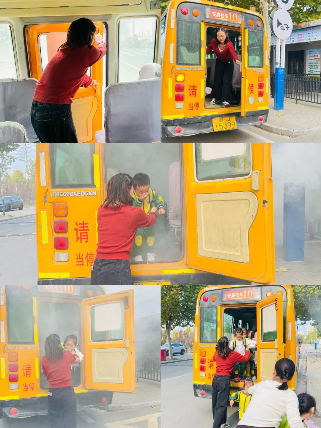 【安全保健】團(tuán)風(fēng)縣思源幼兒園——校車(chē)安全應(yīng)急疏散演練活動(dòng) 圖片